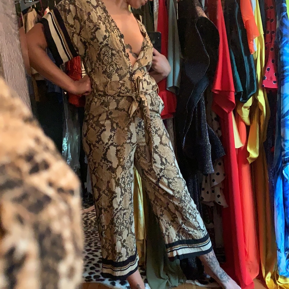 H&M Snakeskin Jumpsuit